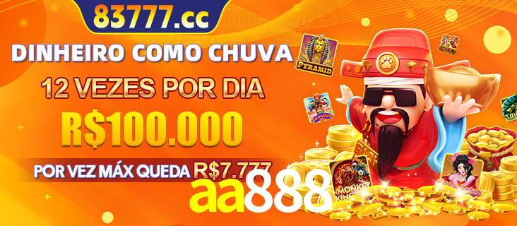 Banner do programa de recompensas Recomende para amigos do aa888, detalhando os bônus por convidar amigos, com prêmios que chegam a R$288.888.