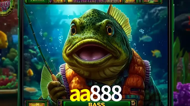 Personagem de peixe pescador do popular jogo de slot com tema de pescaria, uma das emocionantes opções de caça-níqueis para jogar e ganhar no cassino aa888.